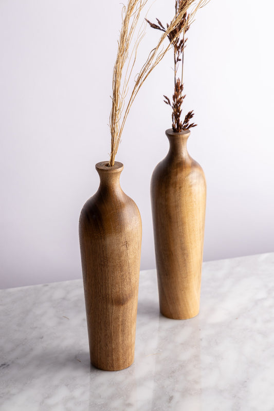 مزهرية خشبية