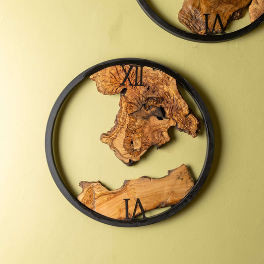 ساعة حائط خشبية 034102025