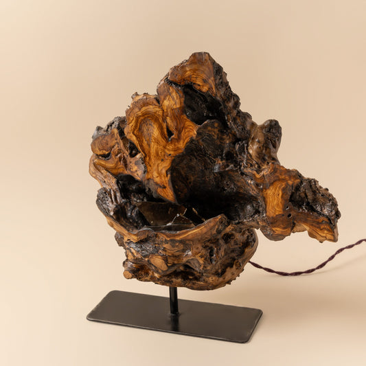 ستاند إنارة خشبي